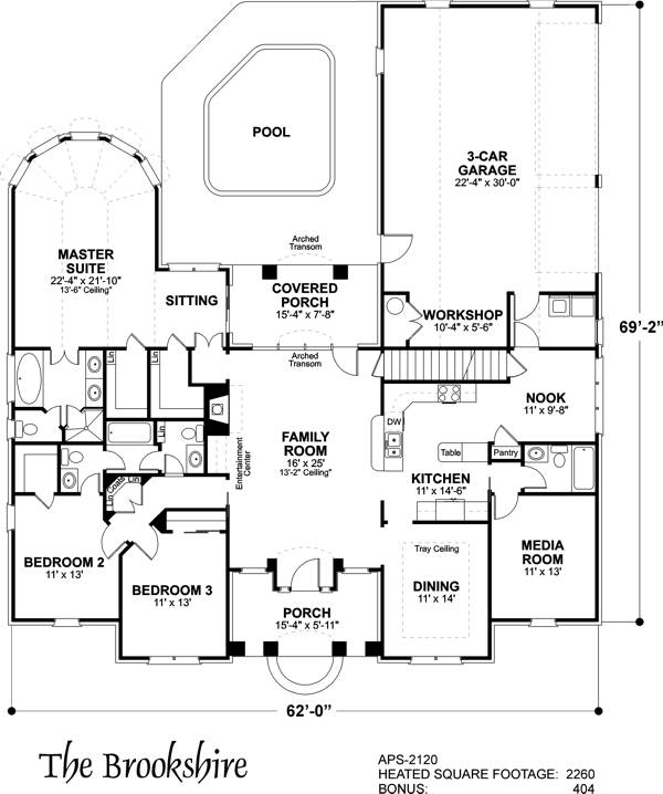 Floorplan image of The Brookshire House Plan